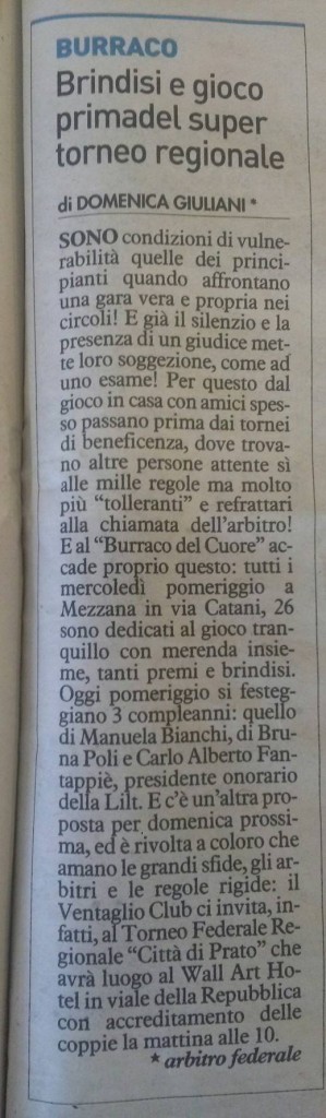 LA NAZIONE 14 GENNAIO 2015