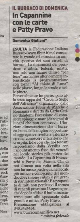 La Nazione 14 agosto 2013