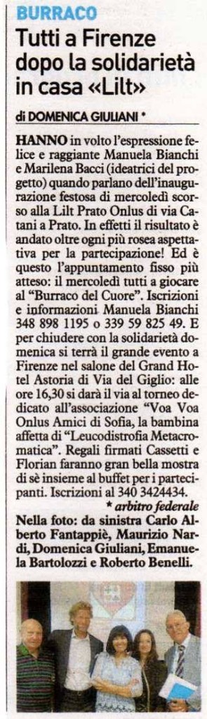 La Nazione 17 Settembre 2014